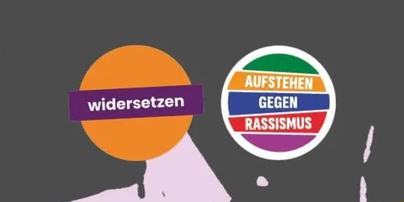 Bus mit Aufstehen gegen Rassismus 